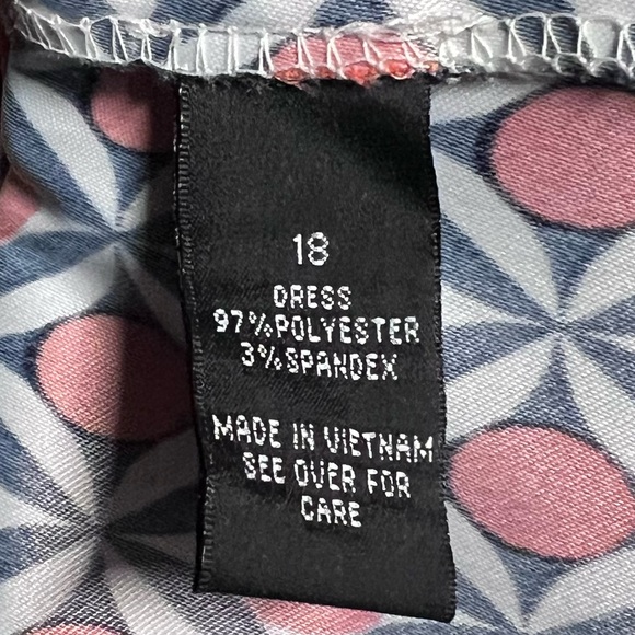 ALYX Retro Geometric Black White Orange Print Sleeveless Sheath Dress Sz 18 - Picture 4 of 6